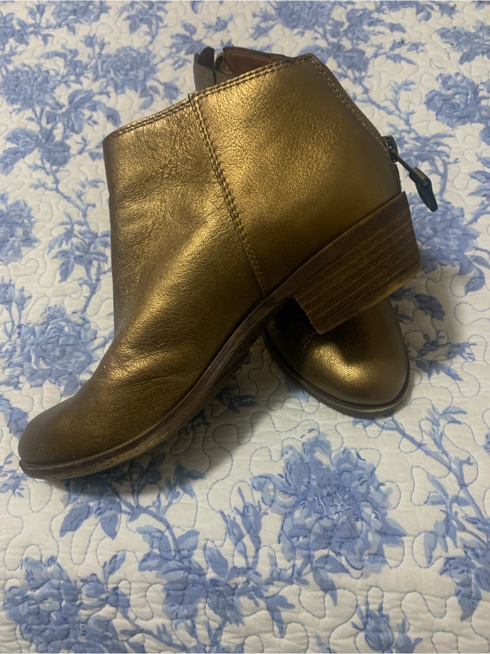 Lucky Brand Brown Leather Ankle Booties